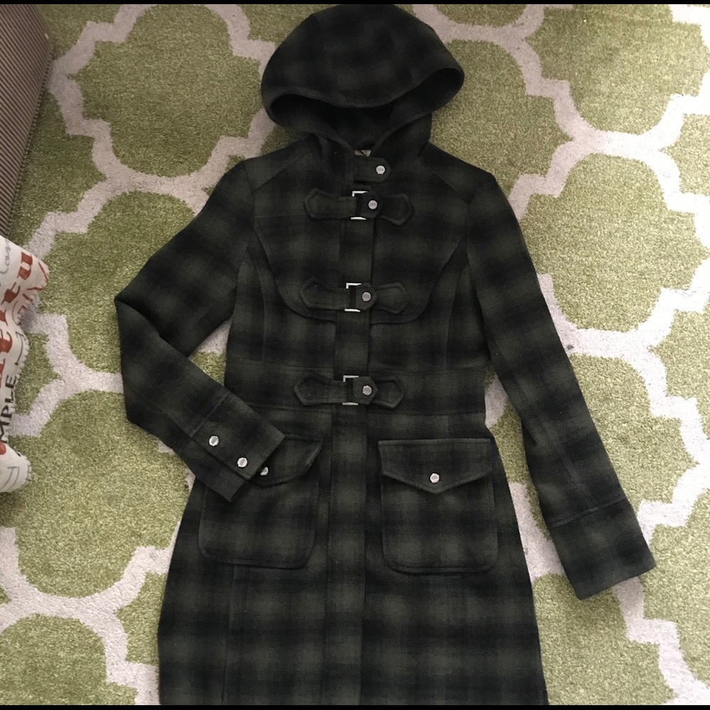Steve Madden Plaid Peacoat ✨ size XS